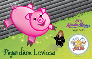 Pigardium Leviosa, Hermione magically floating a pig